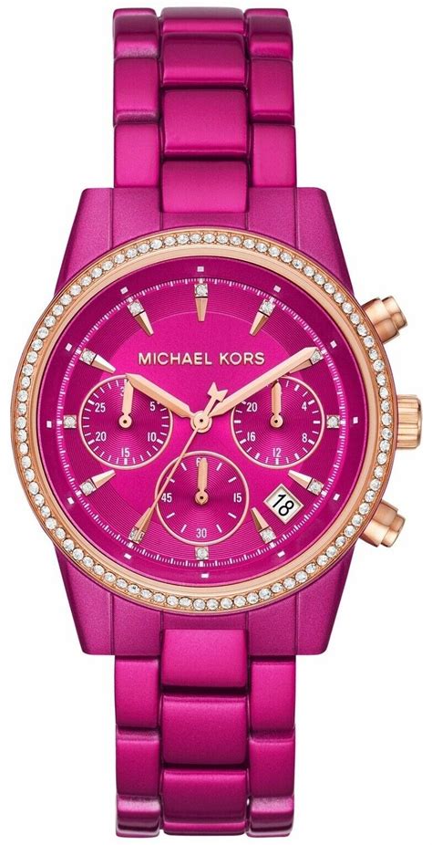 michael kors pink uhr|michael kors pink edition.